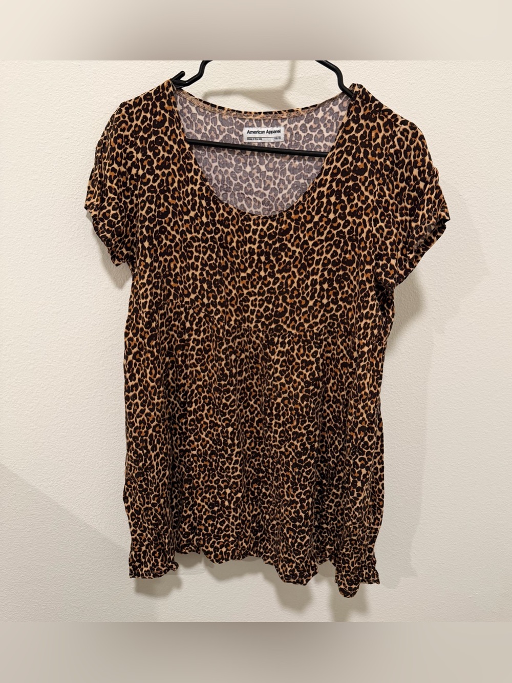 American Apparel Leopard Mini Dress